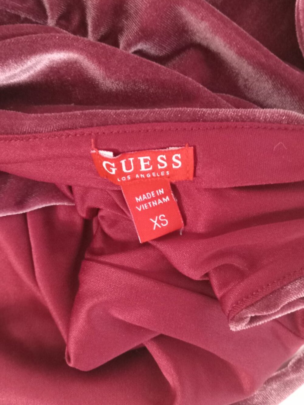 Guess Pink Velour Women's XS Jumpsuit Spaghetti Straps Dusty Rose Disco - Picture 13 of 15